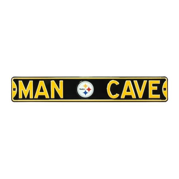 Authentic Street Signs Authentic Street Signs 35093 Pittsburgh Steelers Man Cave Street Sign 35093